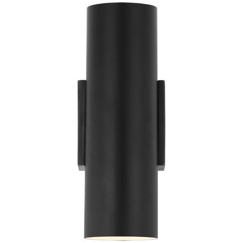 Visual Comfort Signature Collection Aerin Nella Small Cylinder Sconce in Matte Black by Visual Comfort Signature ARN2440BLK