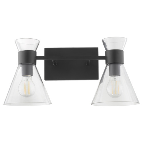 Beldar Matte Black Bathroom Light by Quorum Lighting