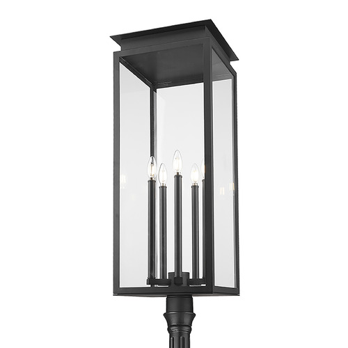 Z-Lite Nova Black Post Light