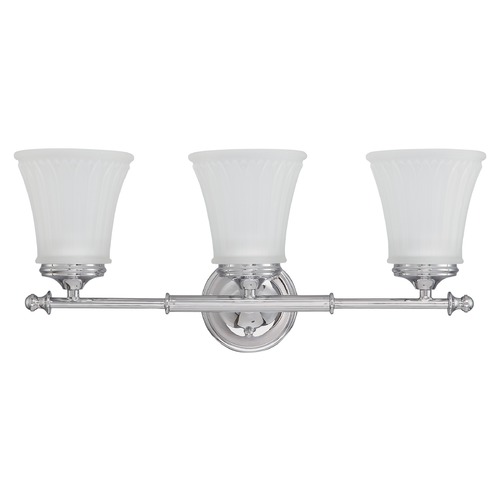 Teller Polished Chrome Bathroom Light by Nuvo Lighting