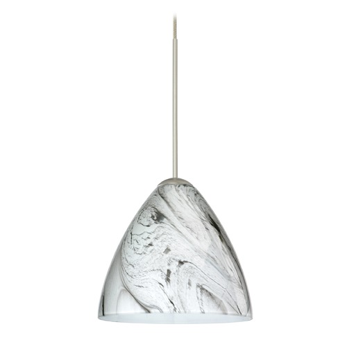 Besa Lighting Mia Satin Nickel LED Mini-Pendant Light