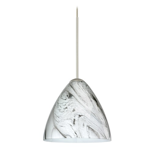 Besa Lighting Besa Lighting Mia Satin Nickel LED Mini-Pendant Light 1XT-1779MG-LED-SN