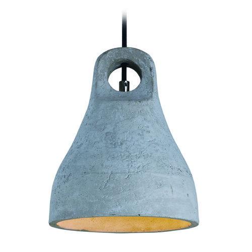 Maxim Lighting Maxim Lighting Crete Polished Chrome LED Mini-Pendant Light with Bowl / Dome Shade 12398GYPC