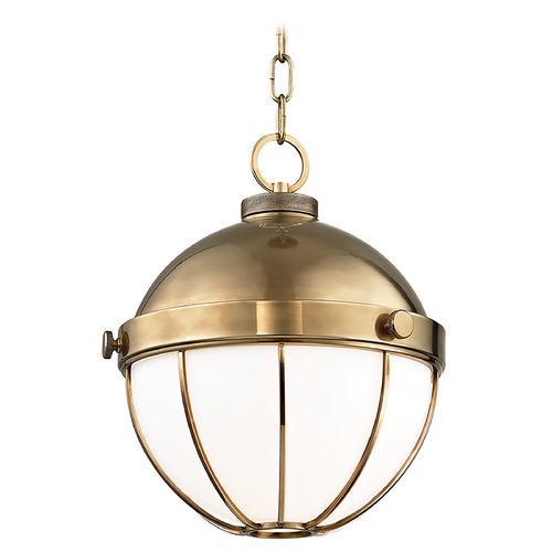 Hudson Valley Lighting Sumner Pendant in Aged Brass by Hudson Valley Lighting 2312-AGB