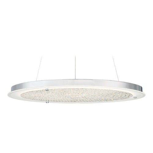 Blaze 20.50-Inch LED Pendant in Chrome by Quoizel Lighting