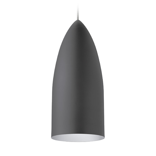 Visual Comfort Modern Collection Mini Signal Monopoint LED Pendant in Gray & Platinum by Visual Comfort Modern 700MPSIGMYLS-LED930