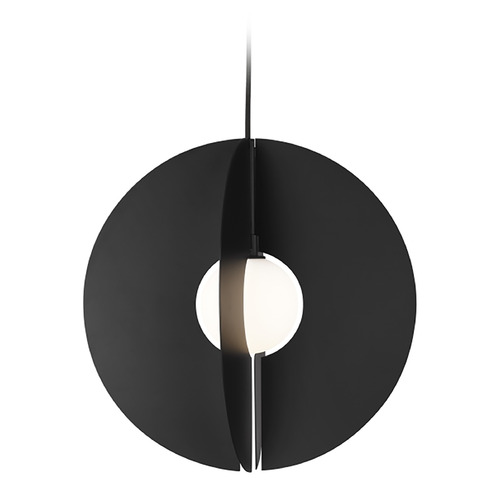 Visual Comfort Modern Collection Orbel LED Pendant in Black by Visual Comfort Modern 700TDOBLRB-LED930