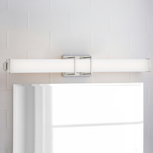 Phase 2.2 LED Brushed Nickel Bathroom Light 3000K by Progress Lighting