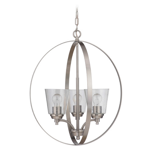 Tyler Brushed Polished Nickel Pendant by Craftmade Lighting