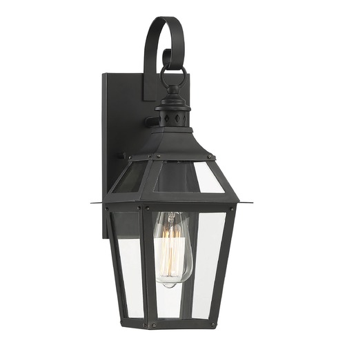 Jackson 17.50-Inch Outdoor Wall Light in Black by Savoy House