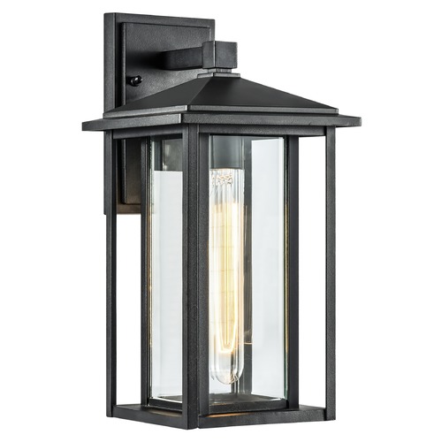 Caldwell Matte Black Outdoor Wall Light by Matteo Lighting