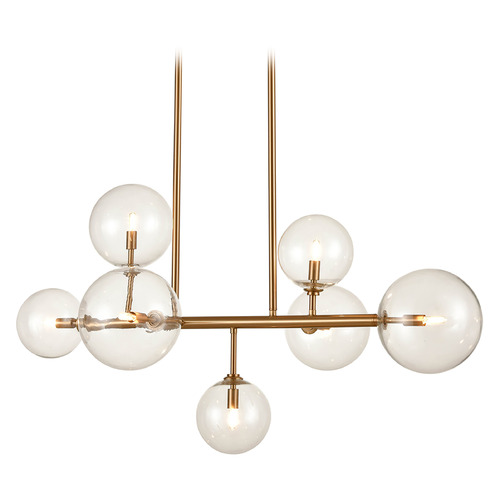 Delilah 40-Inch Aged Brass Linear Light by Avenue Lighting