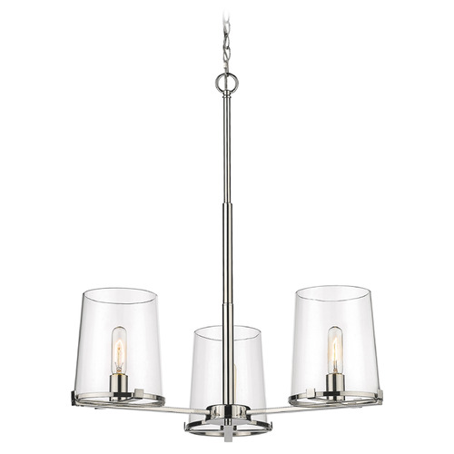 Z-Lite Callista Polished Nickel Chandelier by Z-Lite 3032-3PN