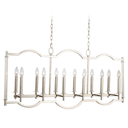 Provence 12-Light Linear Light in Polished Nickel by Kalco Lighting