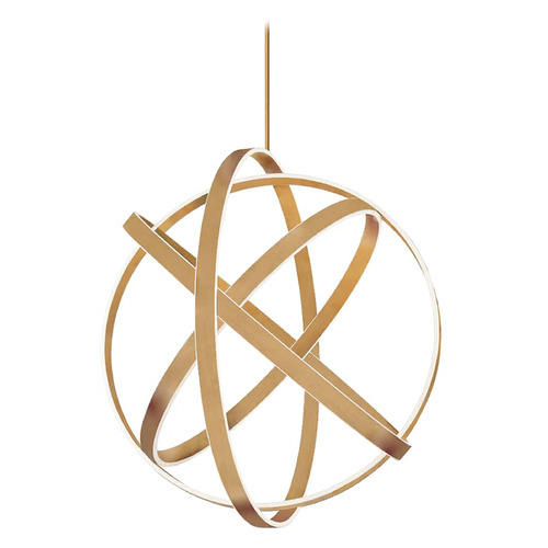 Modern Forms by WAC Lighting Kinetic Aged Brass LED Pendant by Modern Forms PD-61738-AB