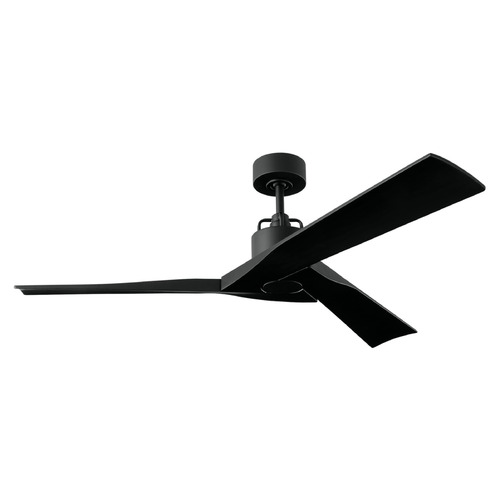 Visual Comfort Fan Collection Visual Comfort Fan Collection Alma 52 Smart Midnight Black Ceiling Fan Without Light 3ALMSM52MBK