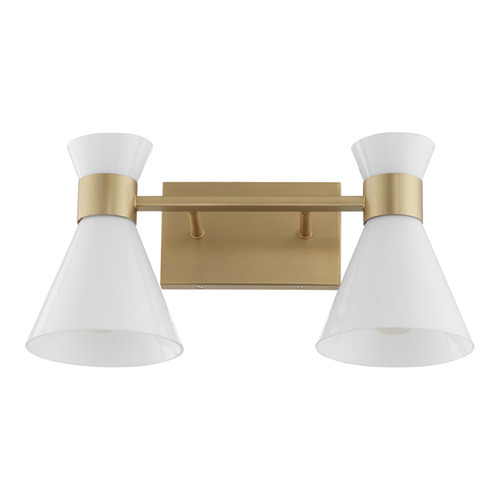 Beldar Aged Brass Bathroom Light by Quorum Lighting