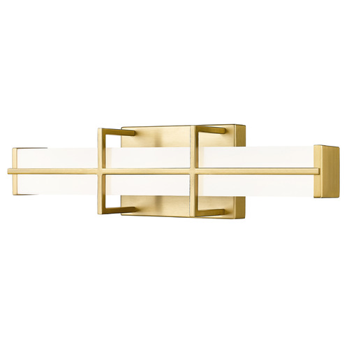 Z-Lite Harrison Modern Gold LED Vertical Bathroom Light