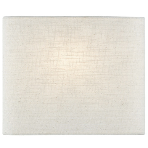 Justice Design ADA Wide Oval Fabric Wall Sconce Cream