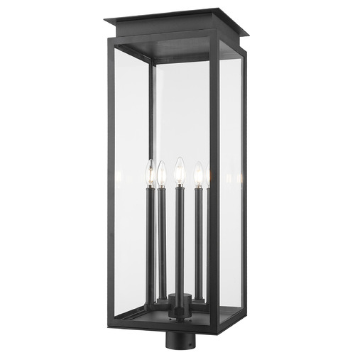 Z-Lite Nova Black Post Light