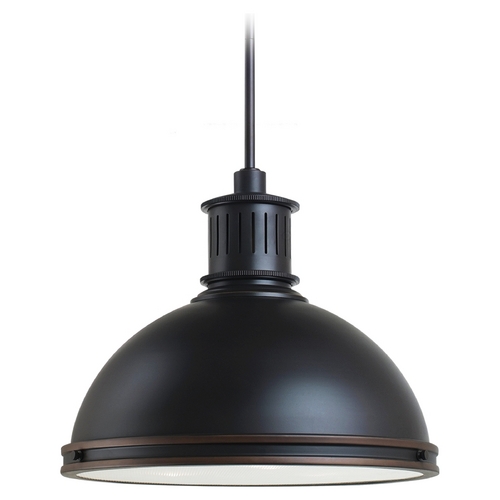 Pratt Street Metal Pendant in Autumn Bronze by Generation Lighting