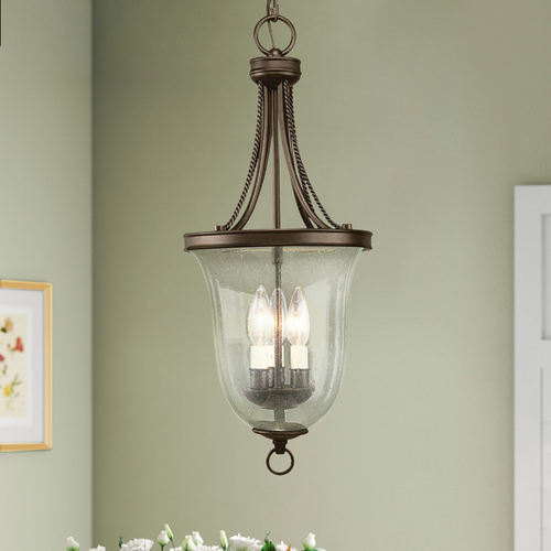 Progress Lighting Foyer Pendant in Bronze by Progress Lighting P3753-20