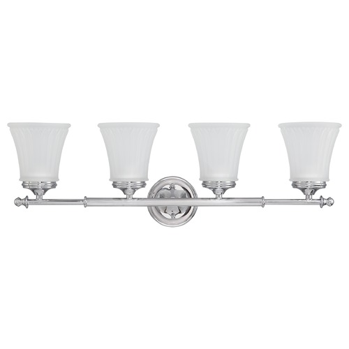 Teller Polished Chrome Bathroom Light by Nuvo Lighting