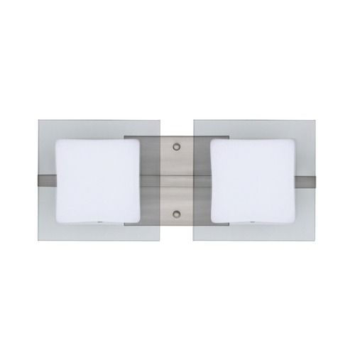 Besa Lighting Besa Lighting Alex Satin Nickel LED Bathroom Light 2WS-773539-LED-SN