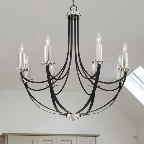 Alana Mystic Black Chandelier by Quoizel Lighting