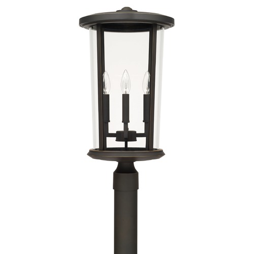 Howell Outdoor Post Lantern in Oiled Bronze by Capital Lighting