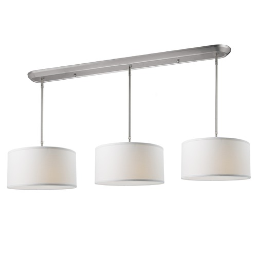 Albion Brushed Nickel Multi-Light Pendant by Z-Lite