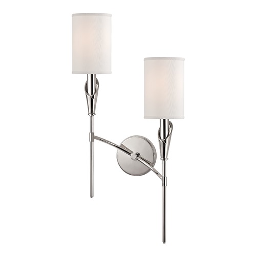 Hudson Valley Lighting Tate Polished Nickel Sconce by Hudson Valley Lighting 1312R-PN