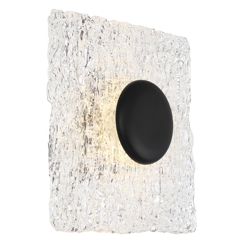 Riverbed Matte Black LED Flush Mount by Nuvo Lighting