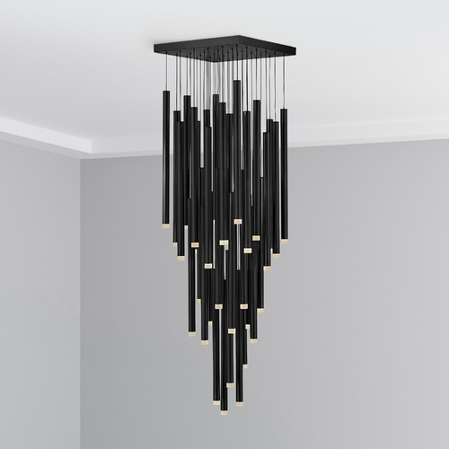 Fredrick Ramond Harmony Black LED Multi-Light Pendant by Fredrick Ramond FR49908BLK