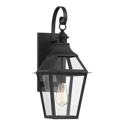 Savoy House Jackson 22.38-Inch Outdoor Wall Light in Black by Savoy House 5-721-153