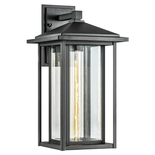 Caldwell Matte Black Outdoor Wall Light by Matteo Lighting