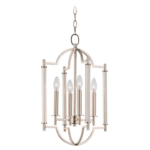Provence 4-Light Chandelier in Polished Nickel by Kalco Lighting