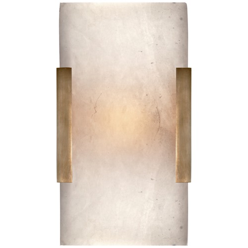 Visual Comfort Signature Collection Kelly Wearstler Covet Bath Sconce in Antique Brass by Visual Comfort Signature KW2115ABALB