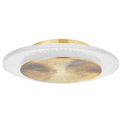 Corbett Lighting Topaz Vintage Polished Brass LED Flushmount Light