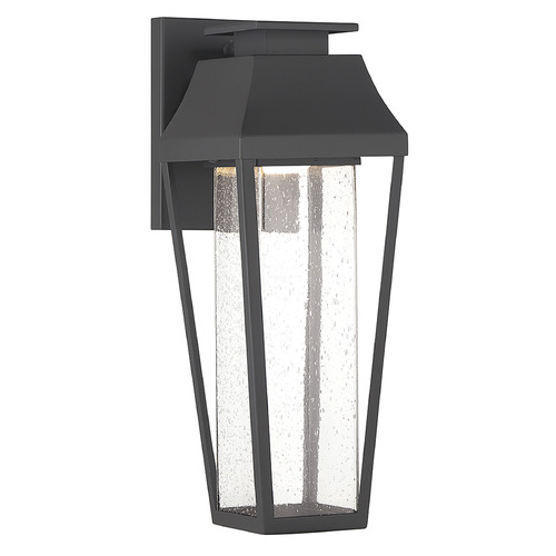 Brookline 15-Inch LED Outdoor Wall Light in Black by Savoy House