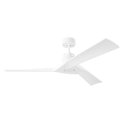 Visual Comfort Fan Collection Visual Comfort Fan Collection Alma 52 Smart Matte White Ceiling Fan Without Light 3ALMSM52RZW
