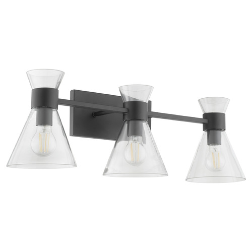 Quorum Lighting Beldar Matte Black Bathroom Light by Quorum Lighting 5119-3-259