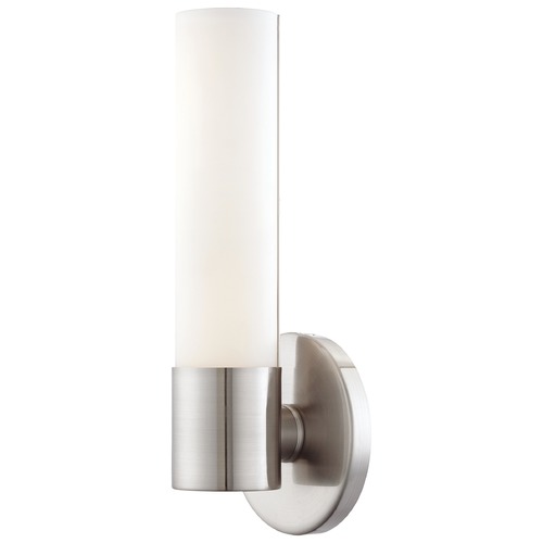 Saber Wall Sconce in Brushed Nickel by George Kovacs