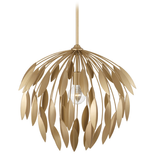 Capital Lighting Margeaux Buffed Gold Pendant Light with Bowl / Dome Shade