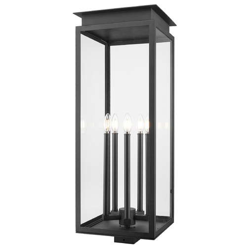 Z-Lite Nova Black Post Light