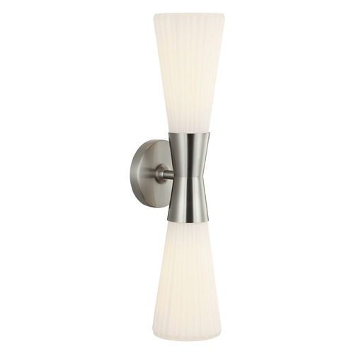 Matteo Lighting Matteo Lighting Jameson Brushed Nickel LED Vertical Bathroom Light S18112BN