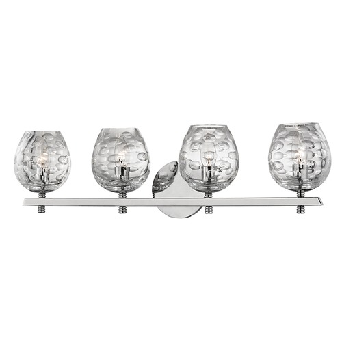 Hudson Valley Lighting Burns 4-Light Bathroom Light in Polished Nickel by Hudson Valley Lighting 1254-PN