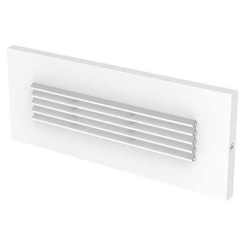 LED 8.50-Inch Louvered Amber Brick Light in White by Generation Lighting