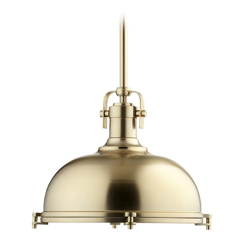 Aged Brass Pendant by Quorum Lighting