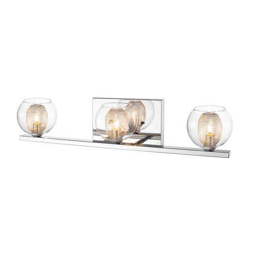 Z-Lite Auge Chrome LED Bathroom Light by Z-Lite 905-3V-LED